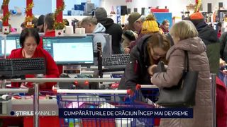 VIDEO &bdquo;Am str&acirc;ns din timp&rdquo;. Cumpărăturile de Crăciun &icirc;ncep mai devreme