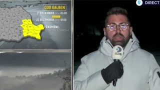 VIDEO Inversiunea termică, un fenomen meteo foarte rar, e urmată de Cod galben de viscol și polei