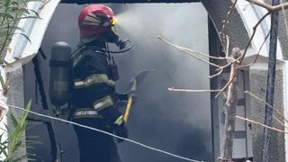 batran mort, incendiu, tulcea 