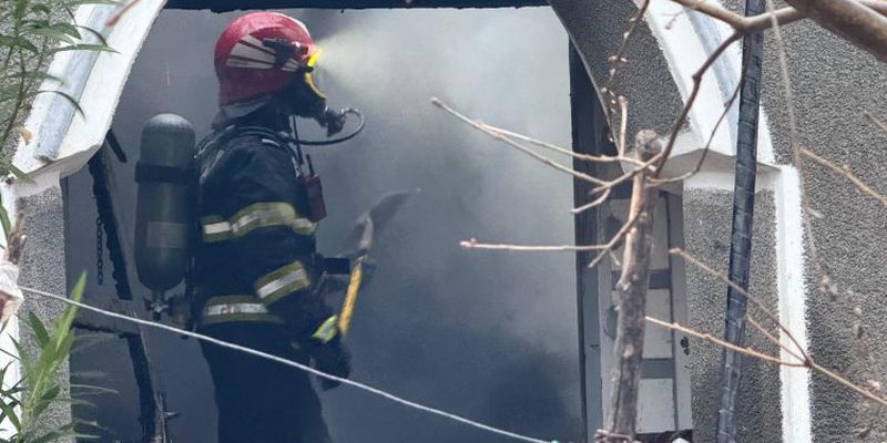 batran mort, incendiu, tulcea 