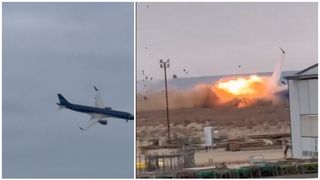 VIDEO 39 de oameni au murit de Crăciun, după ce un avion s-a prăbușit. O minune a făcut să existe și supraviețuitori - Momentul impactului