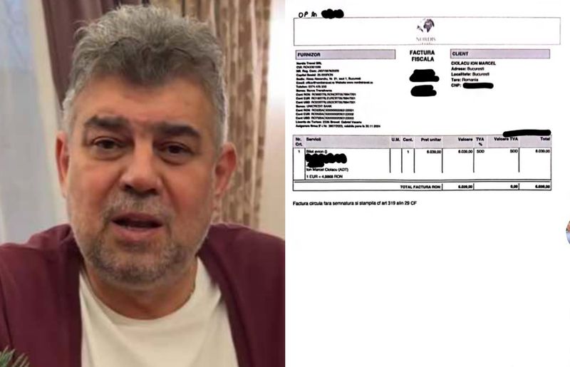 marcel ciolacu, factui nordis, zbor privat