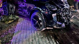 Mașina Porsche, condusă de șoferul criminal