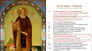 Ce sărbătoare este în Calendarul ortodox pe 10 ianuarie 2025?