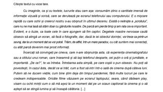 Subiecte Competențe Rom&acirc;nă BAC 2025- Model de bilet
