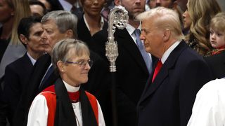 Episcopul Mariann Edgar Budde și Donald Trump