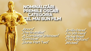 VIDEO Nominalizările la premiile Oscar 2025. Sebastian Stan, nominalizat la categoria Cel mai bun actor