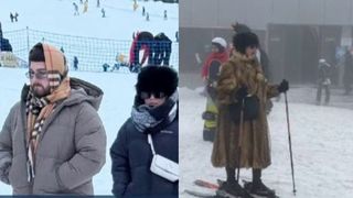 VIDEO „Am venit la munte ca să luăm aer curat”. Pârtia, podiumul modei de lux