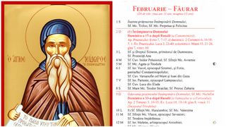 Ce sărbătoare este în Calendarul ortodox pe 4 februarie 2025?