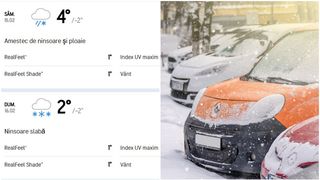 Ninge &icirc;n următoarele zile &icirc;n București: Vom avea două zile cu zăpadă. Prognoza AccuWeather