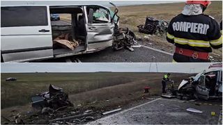 Un t&acirc;năr de 25 de ani a murit și alți trei bărbați sunt grav răniți, &icirc;n urma unui accident rutier, &icirc;n Constanța. Imagini terifiante cu mașinile făcute praf