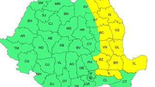 ninsoare, cod galben viscol, aer polar 