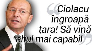 Traian Băsescu îi cere lui Marcel Ciolacu să demisioneze: „Îngroapă ţara! Să vină un premier capabil!”