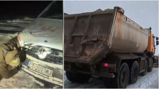 VIDEO Ambulanță blocată, elicopter rămas la sol