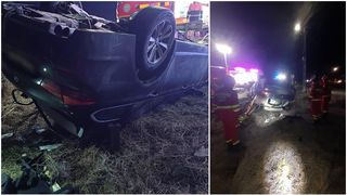 Tragedie pe o șosea din Cluj. Un t&acirc;năr a murit după ce s-a răsturnat cu mașina