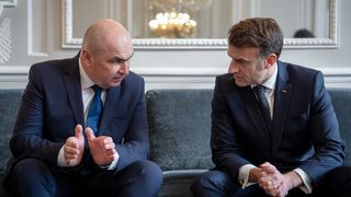 Ilie Bolojan, alături de Emmanuel Macron, la Paris