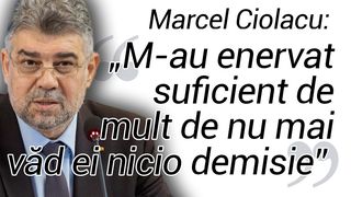 Premierul nici nu vrea să audă de moțiunea de cenzură. Marcel Ciolacu: „M-au enervat suficient de mult de nu mai văd ei nicio demisie”