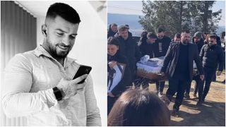 Lacrimi și durere la sicriul lui Andrei Perneș! Tânărul este condus pe ultimul drum de familie și prieteni