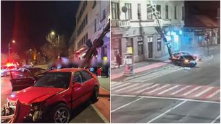 VIDEO Accident violent, produs de un șofer drogat