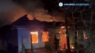 VIDEO Flăcările au ucis doi oameni din județul Botoșani