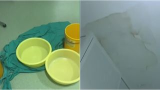 VIDEO Plouă în spitalul din Brașov prin acoperișul abia renovat