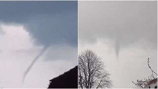 VIDEO Norul-p&acirc;lnie, fenomen deasupra Aradului