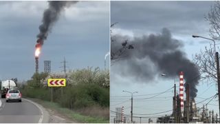 VIDEO „Nu este o cădere totală de tensiune”. Flăcări, fum gros și explicații puține