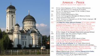 Ce sărbătoare este în Calendarul ortodox pe 4 aprilie 2025?