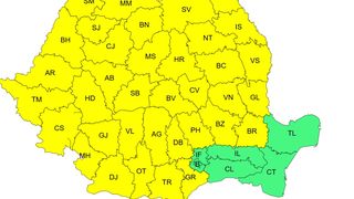 cod galben vant, frig, ninsori, anunt ANM 