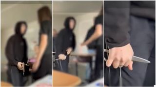 VIDEO Scene șocante la o școală din Timiș. Elev de 13 ani, amenințare cu foarfeca la adresa unei colege