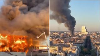 VIDEO Alertă la Paris- incendiu de proporții