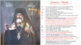 Sf&acirc;ntul Calinic de la Cernica este sărbătorit azi, 11 aprilie 2025