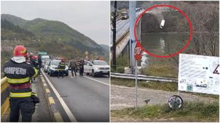 VIDEO Momentul &icirc;n care microbuzul se prăbușește &icirc;n Dunăre, surprins de camerele de supraveghere. Cum s-a produs, de fapt, accidentul din Mehedinți și cine este șoferul