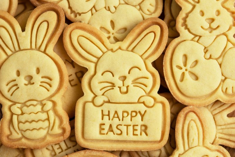 Biscuiți în formă de iepurași