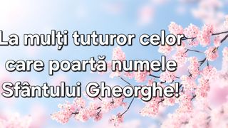 Felicitare de Sf&acirc;ntul Gheorghe