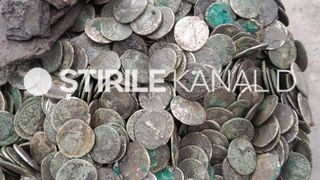 Comoară  romană descoperită Giurgiu Noaptea de Înviere tezaur monede