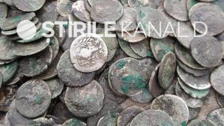 Comoară  romană descoperită Giurgiu Noaptea de Înviere tezaur monede