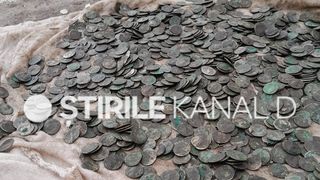 Comoară  romană descoperită Giurgiu Noaptea de Înviere tezaur monede