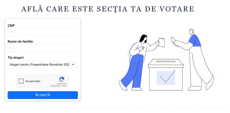 Registrul electoral: Cum afli secția de votare la care ești arondat