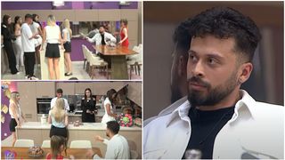 VIDEO „Ești un nimic!” Ovi, roșu de furie, a început să arunce cu fructe în Dorobanțu! Veronica a intervenit în scandal! Toate fetele au rămas mască