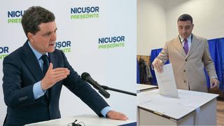 Nicușor Dan și George Simion