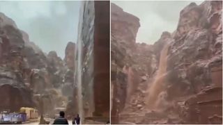 VIDEO Inundații în Petra! Turiștii au fost evacuați