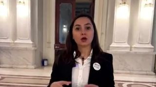 VIDEO „Lupta” liderei POT cu presa. Ce spune Gavrilă versus ce s-a întâmplat cu adevărat: „Eu nu voi negocia niciodată cu teroriștii”