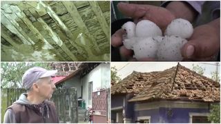 VIDEO Județe măturate de furtuni. Un sat din Mehedinți, distrus de vremea extremă: „Așa ceva n-am văzut. Mi-a fost frică că îmi sparge capul”