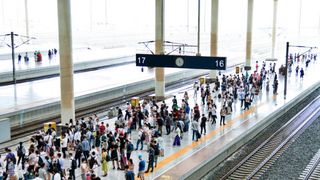 Un român a blocat complet traficul feroviar într-o gară din Germania. Ce a făcut bărbatul de 42 de ani: "Idiotul de pe șine"