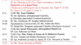 Calendar ortodox mai 2025