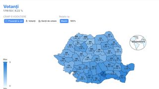 Prezența la vot turul 2 - ora 08:00