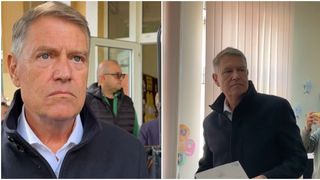 VIDEO Klaus Iohannis, la vot împreună cu soția. „Locul României e clar în Uniunea Europeană”