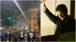 VIDEO Rezultatul alegerilor, aplaudat în stradă de sute de oameni! Nicușor Dan a salutat mulțimea care s-a adunat în Capitală