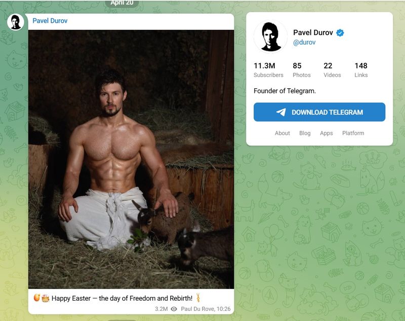 Pavel Durov, șeful Telegram